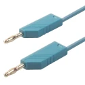 Hirschmann Test & Measurement Connector Test Lead 16A, 30 V AC, 60 V DC, Blue, 250 mm Lead Length 934090102