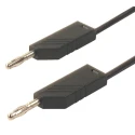Hirschmann Test & Measurement Connector Test Lead 16A, 30 V AC, 60 V DC, Black, 1.5 m Lead Length 934093100