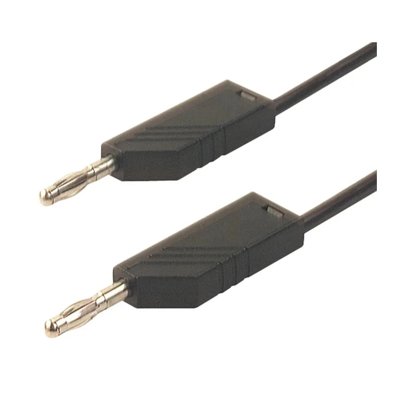 Hirschmann Test & Measurement Connector Test Lead 16A, 30 V AC, 60 V DC, Black, 1.5 m Lead Length 934093100