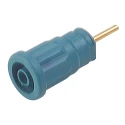 Hirschmann Test & Measurement Blue Female Banana Socket, 4 mm Connector, Solder Termination, 1000 V AC/DC, 24A 972363102