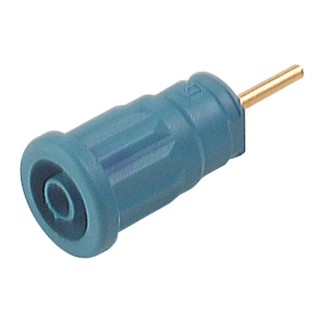 Hirschmann Test & Measurement Blue Female Banana Socket, 4 mm Connector, Solder Termination, 1000 V AC/DC, 24A 972363102