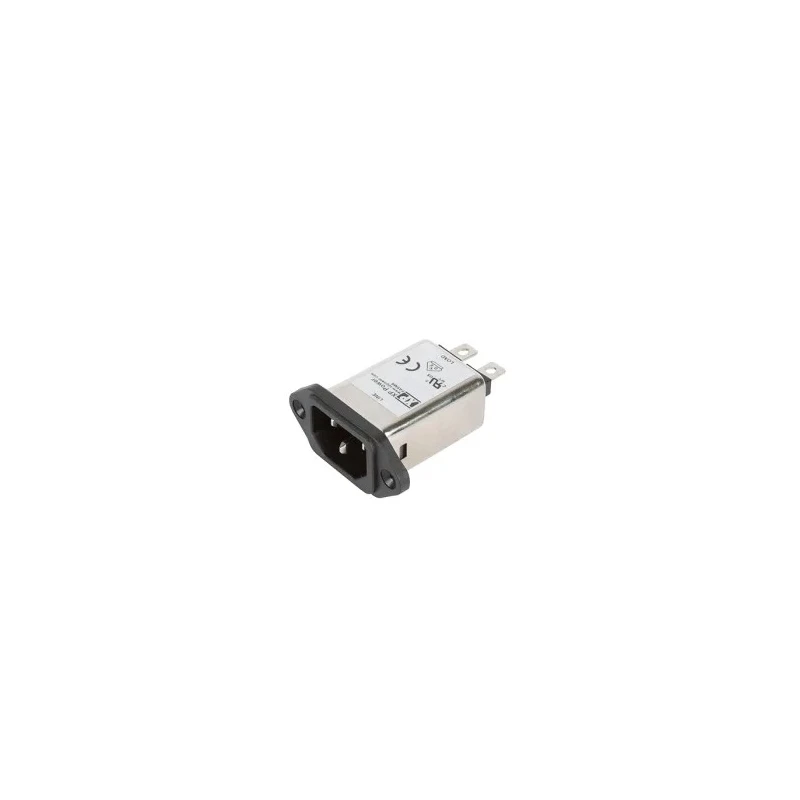 XP Power IEC Filter, Screw Mount, 264V AC, 6A Current, Male Connector, 1 Fuse 5x20 mm Faston Termination FASMA06SFR