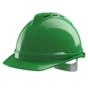 MSA Safety Green Ventilated Adjustable Safety Helmet ABS Shell EN 397 GV441-0000000-000