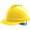 MSA Safety V-Gard 500 Yellow Safety Helmet Ventilated Adjustable GV421-0000000-000