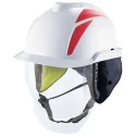 MSA Safety V-Gard 950 Class 1 White Safety Helmet with Chin Strap Included and Adjustable Suspension GVF1A-CBA000G-000