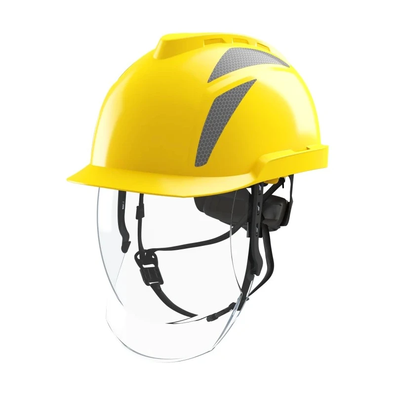 MSA Safety V-Gard 950 Class 1 Yellow Safety Helmet Chin Strap Included Adjustable GVF2A-C0A000G-000