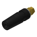 Hirschmann Test & Measurement Black Female Banana Socket 4 mm Connector M4 Thread Termination 32A 1000V ac/dc 972357700