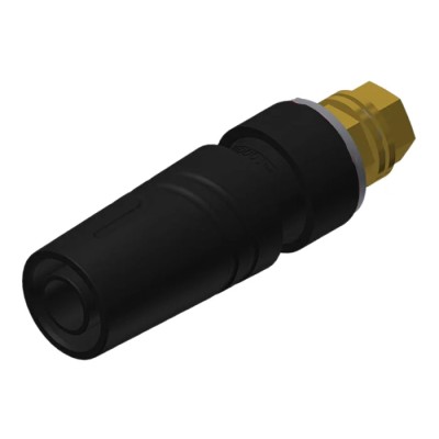 Hirschmann Test & Measurement Black Female Banana Socket 4 mm Connector M4 Thread Termination 32A 1000V ac/dc 972357700