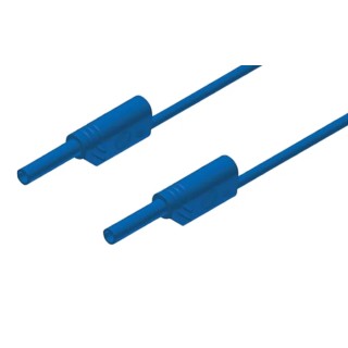 Hirschmann Test & Measurement Connector Test Lead 10A, 1000 V AC/DC, Blue, 250 mm Lead Length 975694702