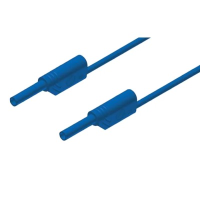 Hirschmann Test & Measurement Connector Test Lead 10A, 1000 V AC/DC, Blue, 250 mm Lead Length 975694702
