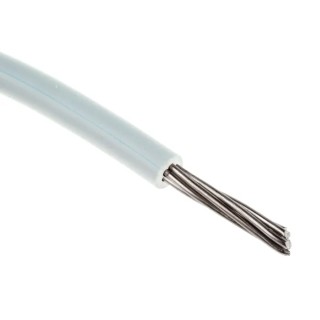 RS PRO White 0.2 mm² 20 AWG 19/0.2 mm Core Strands 100 m Ethylene Tetrafluoroethylene Hook Up Wire 885-0872