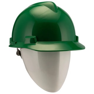 MSA Safety Green Adjustable Safety Helmet V-Gard GV141-0000000-000