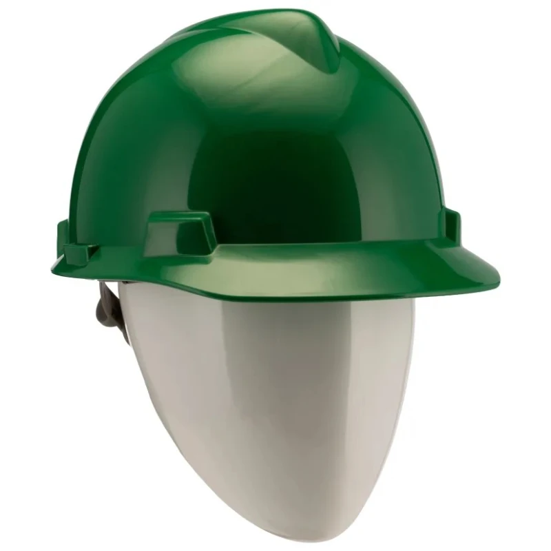 MSA Safety Green Adjustable Safety Helmet V-Gard GV141-0000000-000