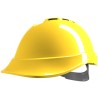MSA Safety Yellow Safety Helmet Ventilated Adjustable ABS Shell with 4 Suspension Points GV621-0000000-000