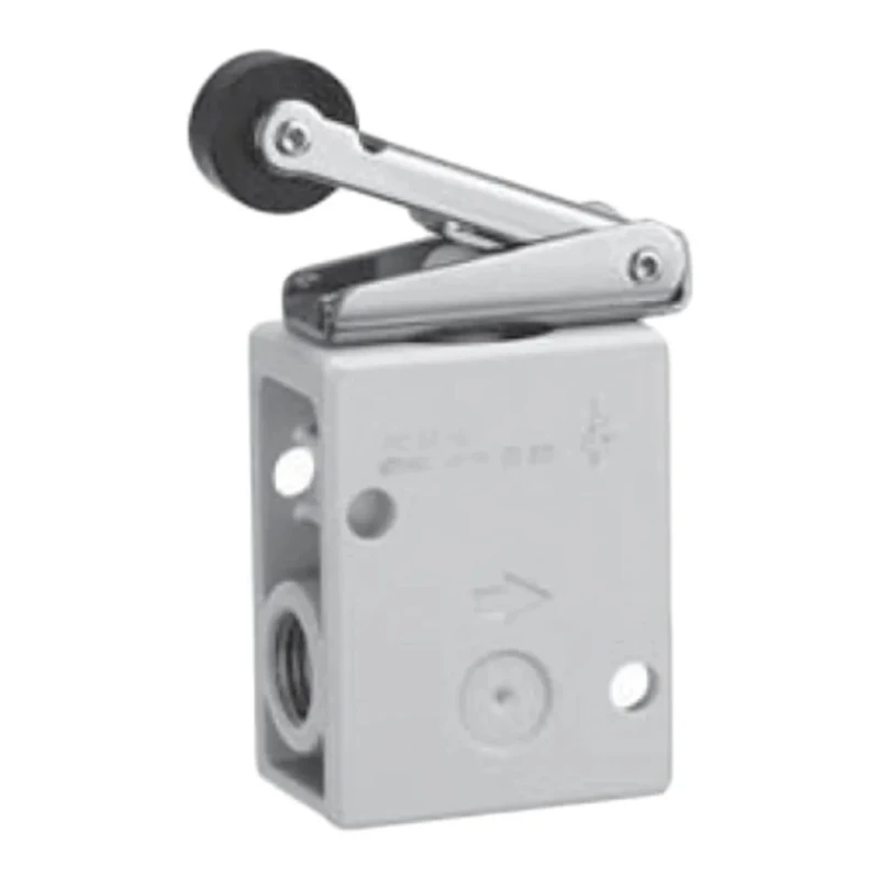 SMC Pneumatic Manual Control Valve VM230-02-01SA Roller Lever, Rc, NPT R 1/4, Maximum Operating Pressure 1 Mpa, VM200 Series