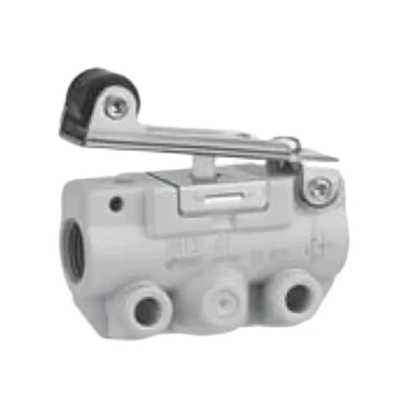 SMC Roller Lever Mechanical Valve 3/2 Way, Zinc Die Cast Alloy Body, Rc and NPT R 1/8 Port Size, 1 Mpa Pressure VM100