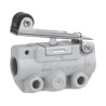 SMC Roller Lever Mechanical Valve 3/2 Way, Zinc Die Cast Alloy Body, Rc and NPT R 1/8 Port Size, 1 Mpa Pressure VM100