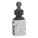SMC Roller Plunger Pneumatic Manual Control Valve VM200 Series, Rc, NPT R 1/4, 1 Mpa, 1088 L/min, Zinc Die Cast VM230-02-06A
