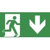 EMERGI-LITE Ceiling Emergency Exit Legend Cast Aluminium Enclosure Opal Diffuser Ceiling Mount 7TCA091350R4007 XEN2EG32