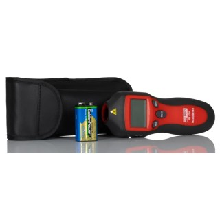 RS PRO Non-Contact LCD Tachometer with Best Accuracy ±0.05%, 9V Battery Powered, Model 193-8687
