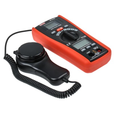 RS PRO Solar Power Meter & Digital Multimeter DT-1307, 1999 W/m² Max Light Level, Resolution 1 W/m², AAA Battery Powered