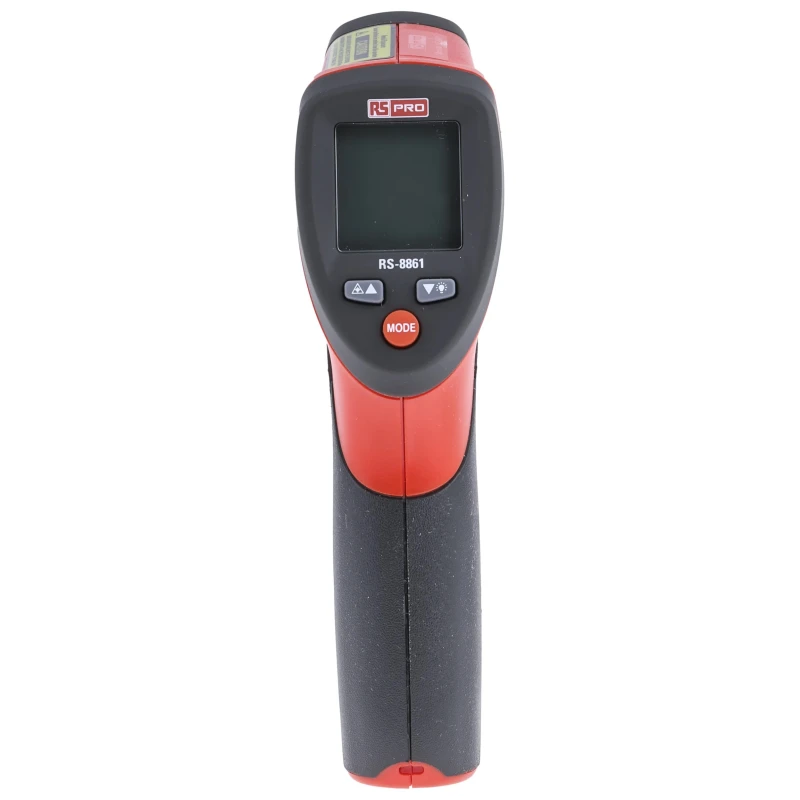 RS PRO Infrared Thermometer, -50 °C to 550 °C, ±1 % Accuracy, Dual Laser, Adjustable Emissivity, Model 8861 193-8691