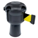 Skipper Silver Retractable Safety Barrier with Black and Yellow Tape, 9 m Length, 240 mm Height, 145 mm Width Skipper01-S B/Y