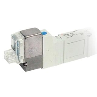 SMC Pneumatic Solenoid Valve 24V DC 0.5W Double Solenoid Rc Threaded Port 1/4 in 5 Ports Die Cast Aluminium SY5000