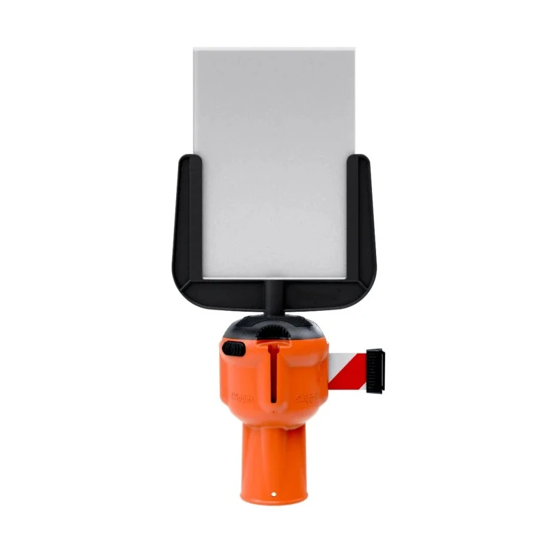Skipper Black Polycarbonate Safety Barrier 266 mm Sign01