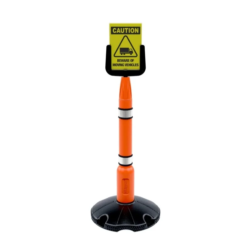 Skipper Black Polycarbonate Safety Barrier 266 mm Sign01