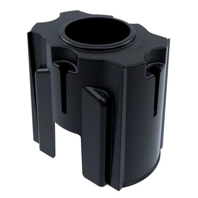 Skipper Black Safety Barrier Post Base & Collar, Black, 194mm Length, 185mm Height Post04