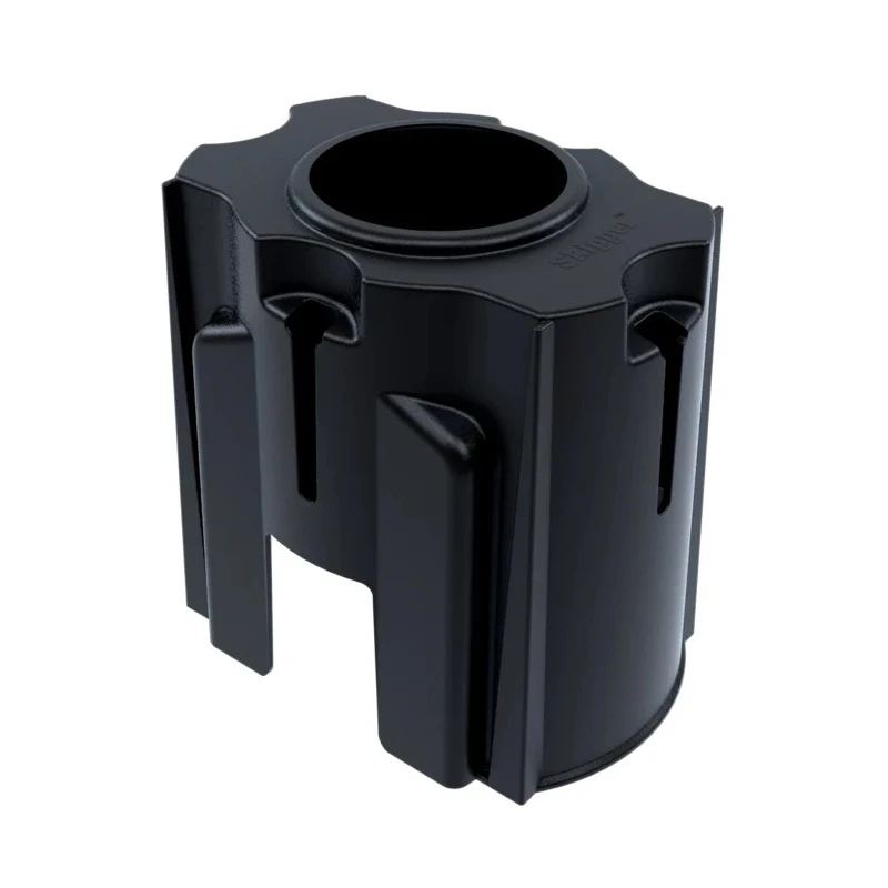 Skipper Black Safety Barrier Post Base & Collar, Black, 194mm Length, 185mm Height Post04