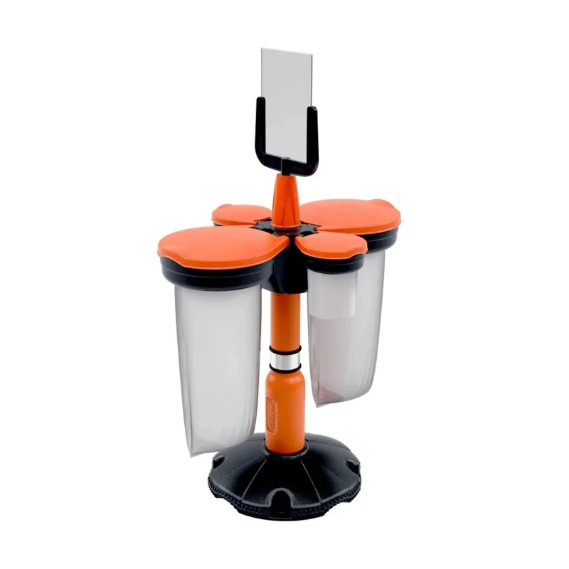Skipper Black Safety Barrier Post Base & Collar, Black, 194mm Length, 185mm Height Post04