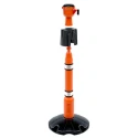 Skipper Black Safety Barrier Post Base & Collar, Black, 194mm Length, 185mm Height Post04