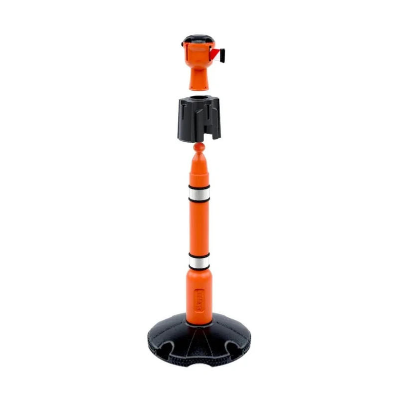 Skipper Black Safety Barrier Post Base & Collar, Black, 194mm Length, 185mm Height Post04