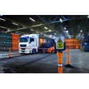 Skipper Orange Retractable Safety Barrier with White and Red Polyester Tape, 9 m Length Skipper01-O R/W