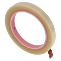 3M Clear Polyethylene Terephthalate Electrical Tape 12mm x 66m Acrylic Adhesive 130°C Max Operating Temperature TC40C12