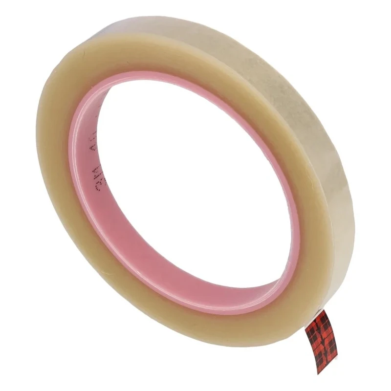 3M Clear Polyethylene Terephthalate Electrical Tape 12mm x 66m Acrylic Adhesive 130°C Max Operating Temperature TC40C12