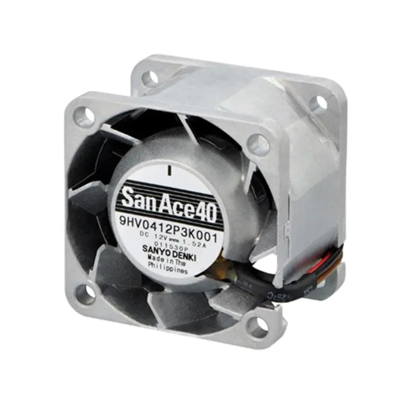 Sanyo Denki San Ace 9HV Series High Static Pressure Axial Fan 12V DC, 18.3W, 1.52A, 49.8 m³/h, 25000 RPM, 40mm 9HV0412P3K001