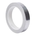 3M Conductive Metallic Tape Aluminium Backing 25mm x 16m 130°C Max T117025