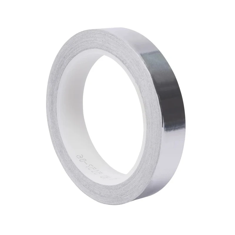3M Conductive Metallic Tape Aluminium Backing 25mm x 16m 130°C Max T117025