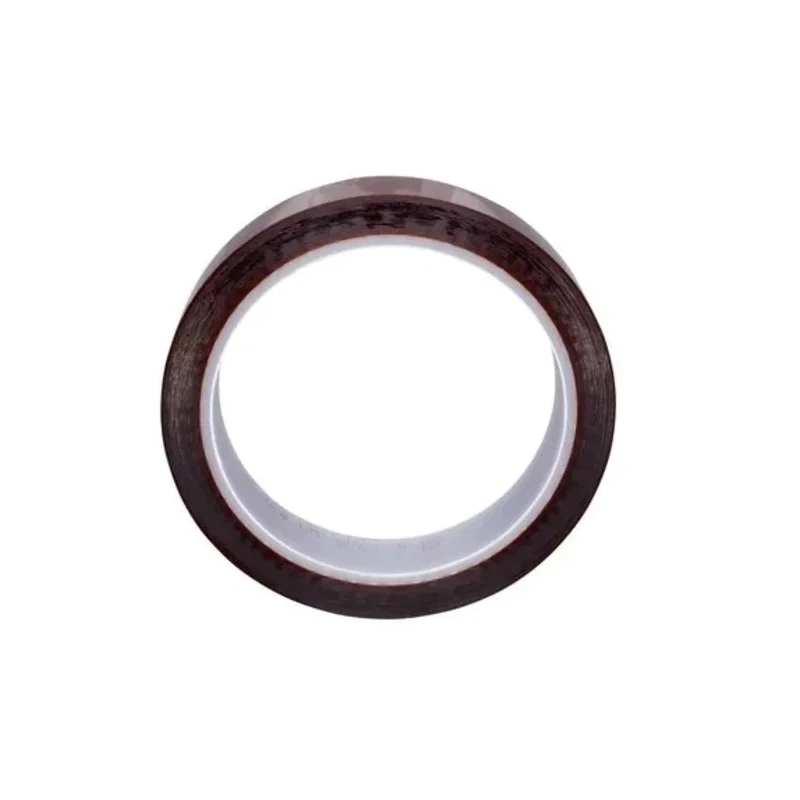 3M Electrical Tape Amber Polyimide Film, 9mm Width x 33m Length, Acrylic Adhesive, High Temperature Resistant T12059