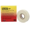3M Scotch 69 Cloth Tape, White, Glass Finish, 9mm x 33m, Silicone Adhesive, High Tensile Strength, Model T6909