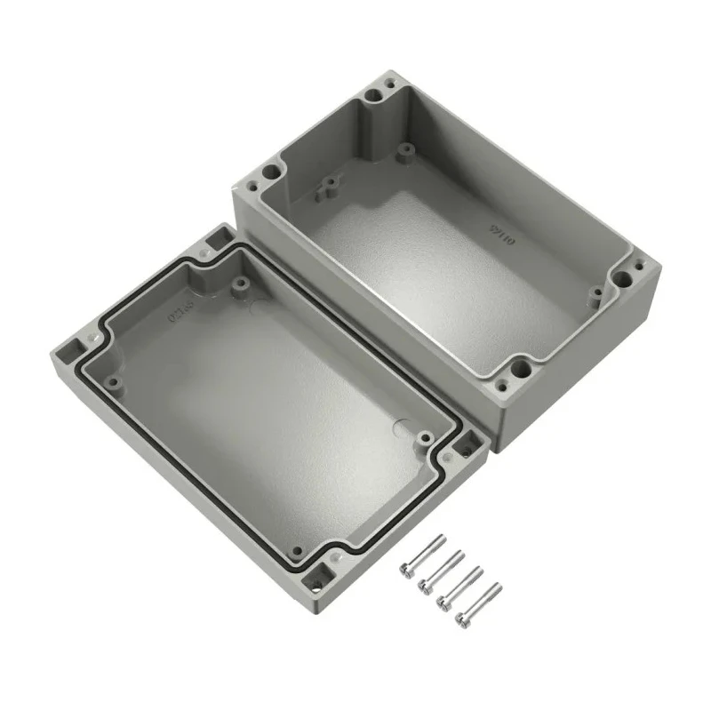 Rose Aluform Series Die Cast Aluminium Enclosure Grey Lid IP66 IK09 160 mm x 160 mm x 100 mm IP66
