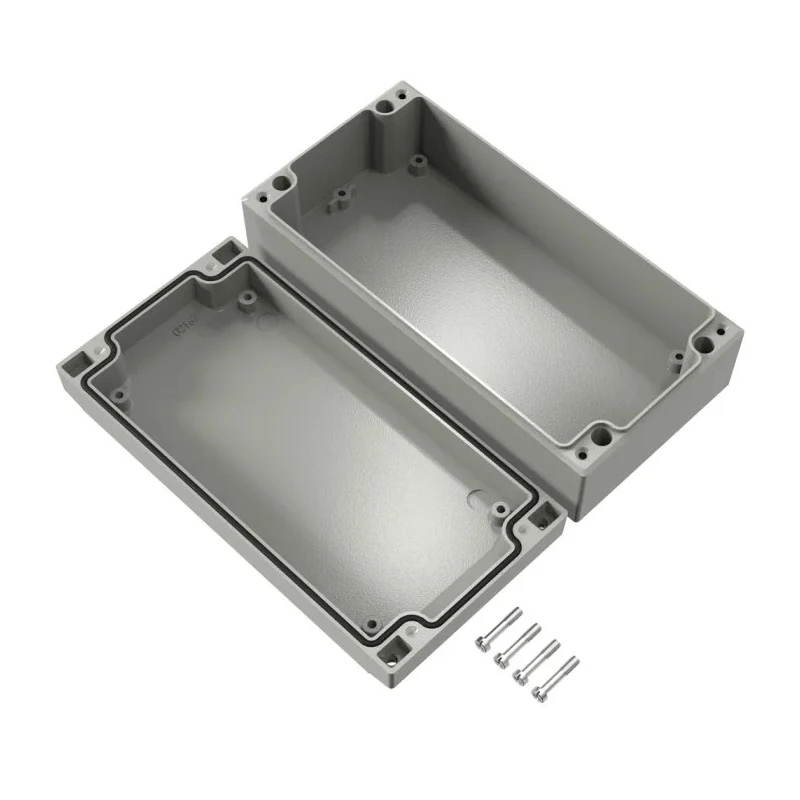 Rose Aluform Series Grey Lid Die Cast Aluminium Enclosure IP66 IK09 200 mm x 200 mm x 100 mm IP66