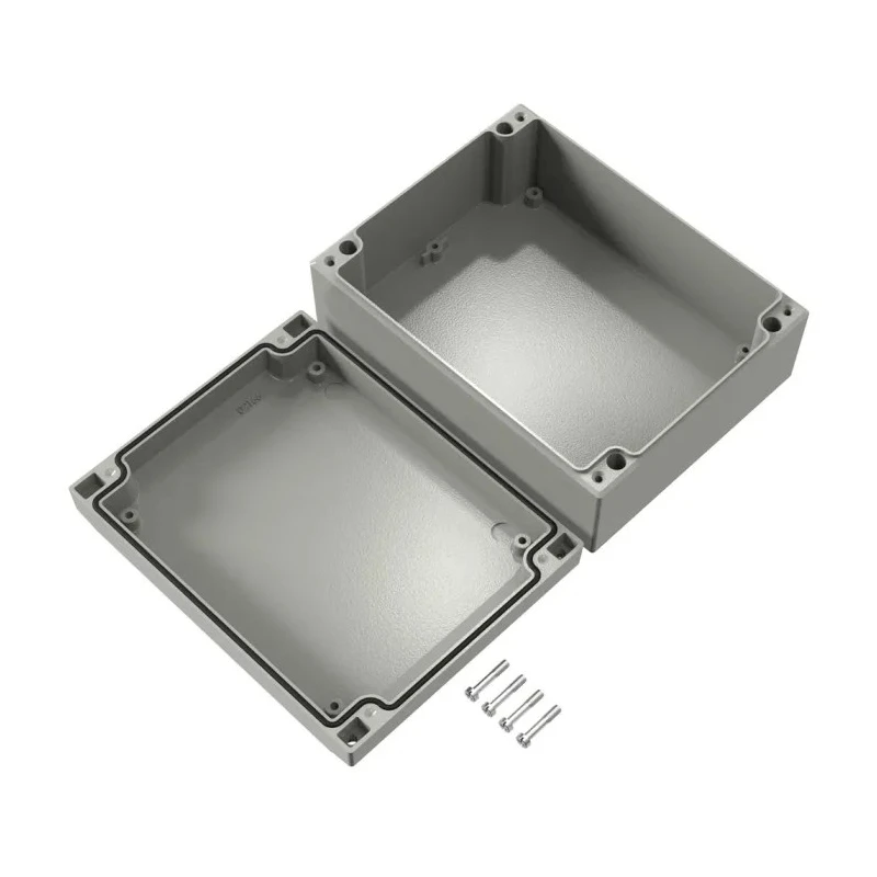 Rose Aluform Series Die Cast Aluminium Enclosure Grey Lid IP66 IK09 180mm x 180mm x 140mm IP66