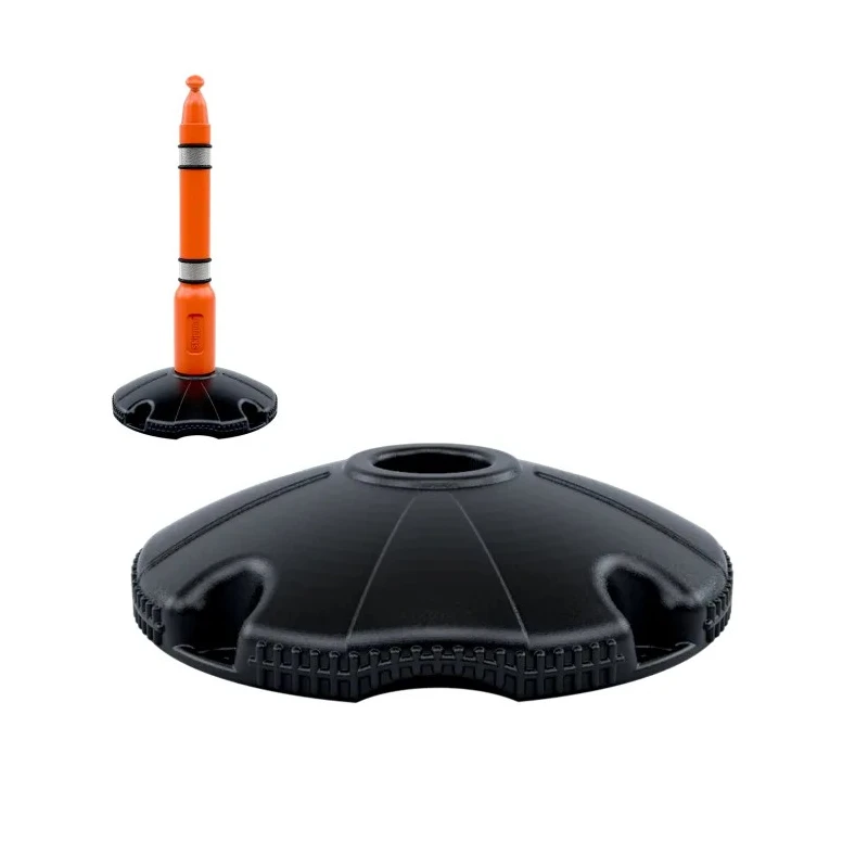 Skipper Black Safety Barrier Post with Base, 5 mm Width, 130 mm Length, 261 mm Height POST02