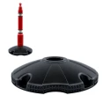 Skipper Black Safety Barrier Post with Base, 5 mm Width, 130 mm Length, 261 mm Height POST02