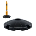 Skipper Black Safety Barrier Post with Base, 5 mm Width, 130 mm Length, 261 mm Height POST02