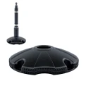 Skipper Black Safety Barrier Post with Base, 5 mm Width, 130 mm Length, 261 mm Height POST02
